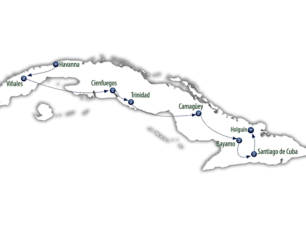 Route van Viazul rondreis Cuba Completa