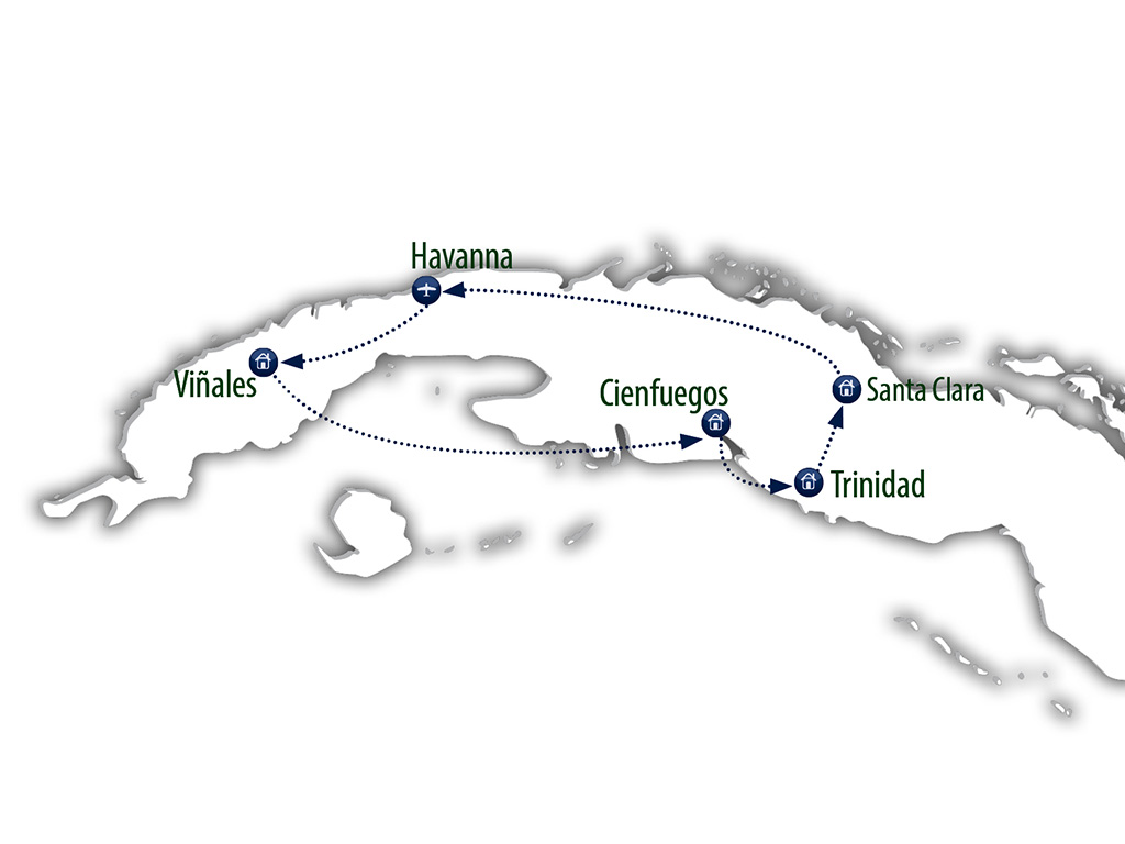 Route van Viazul rondreis Cuba Típica